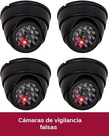 Cámara de Video vigilancia Falsa NO GRABA con LED intermitente disuasorio. 